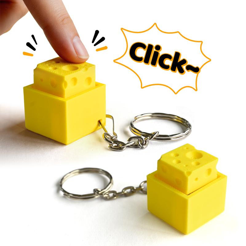 3D Printing Keyboard - 3D Printed Cheesy Key Fidget Clicker