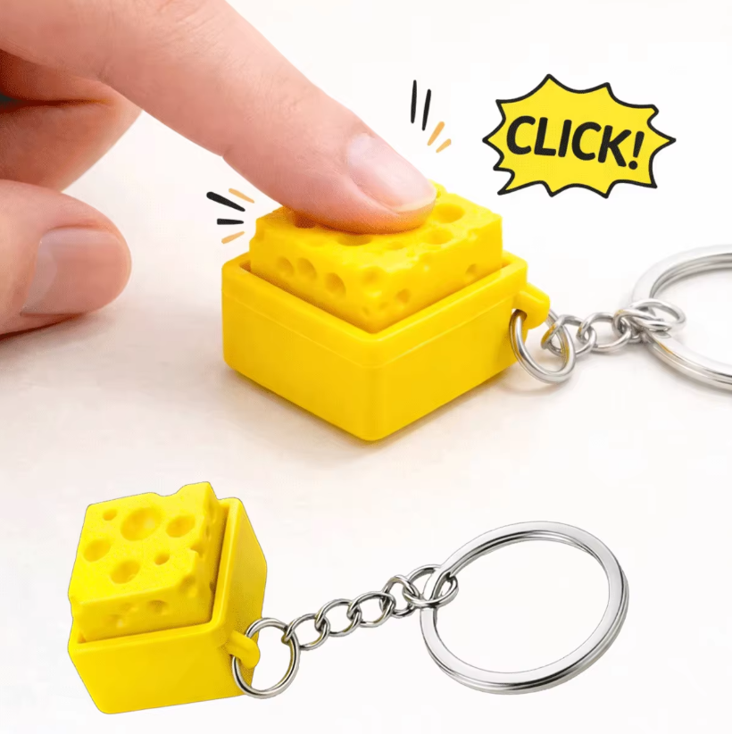 3D Printing Keyboard - 3D Printed Mini Cheese Keyboard Clicker