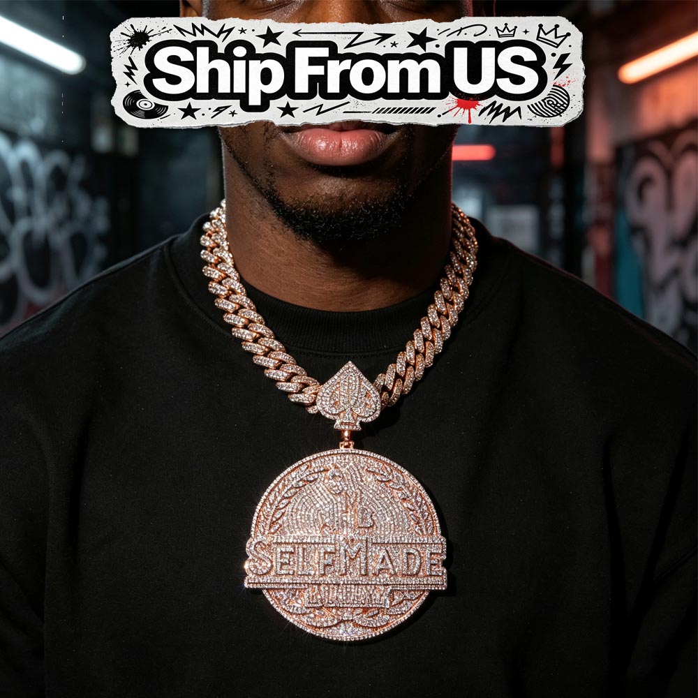 “Self Made”Iced Out Pendant 18 - 3D Printing Jewellery review and price