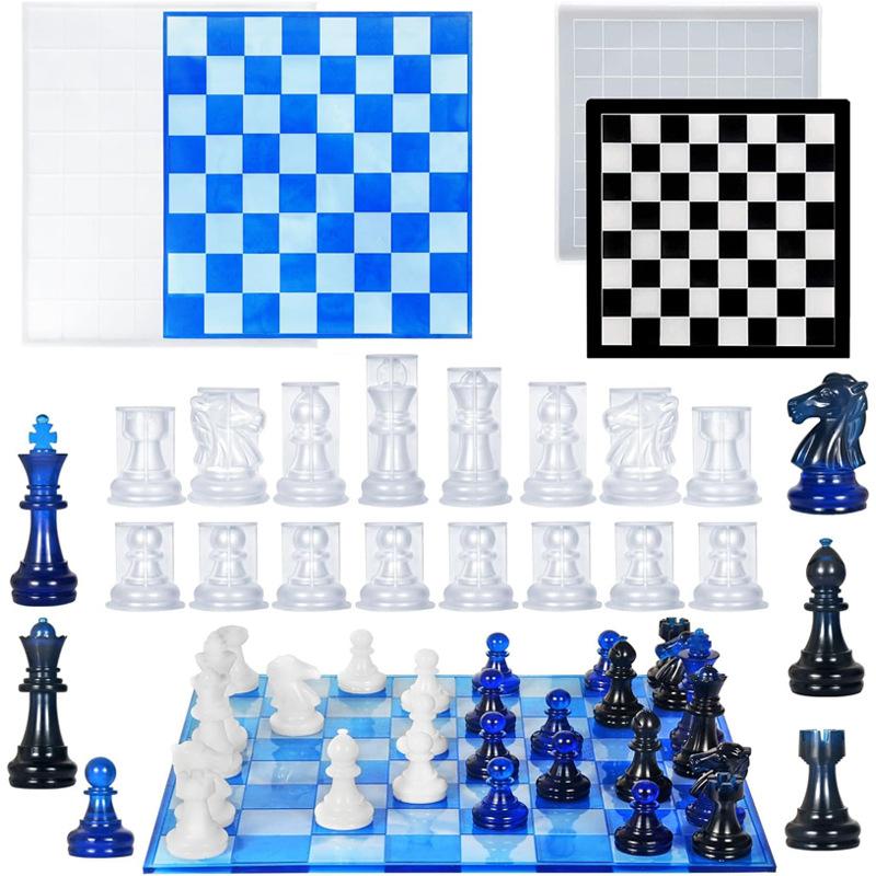 Resin Chess Set Mold With Ches - 3D Printing With Silicone review and price