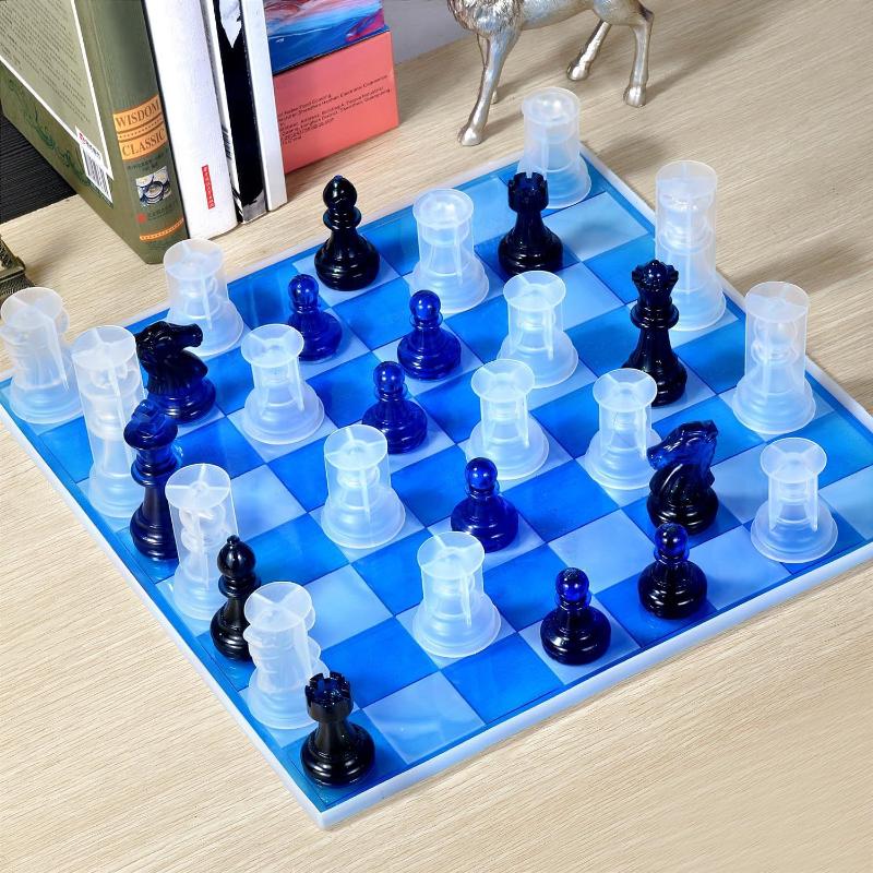 Resin Chess Set Mold With Ches - 3D Printing With Silicone review and price