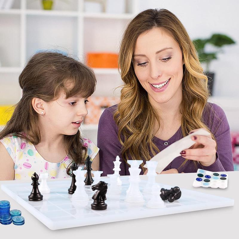 Resin Chess Set Mold With Ches - 3D Printing With Silicone review and price