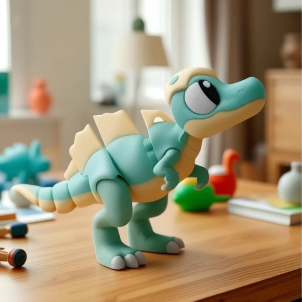 3D Printed Cartoon Tyrannosaur - 3D Printing Household Items review and price