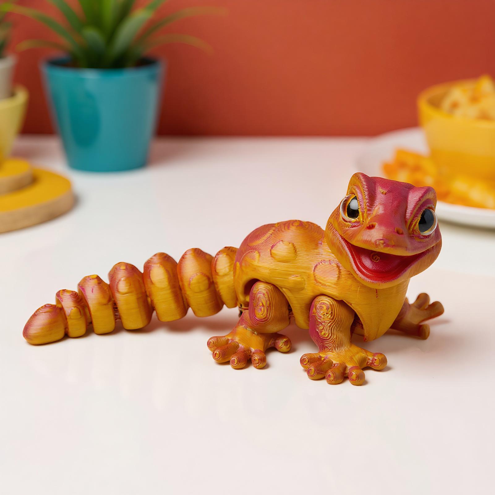 3D Printed Gecko Figurine Liza - 3D Printing Mockup review and price