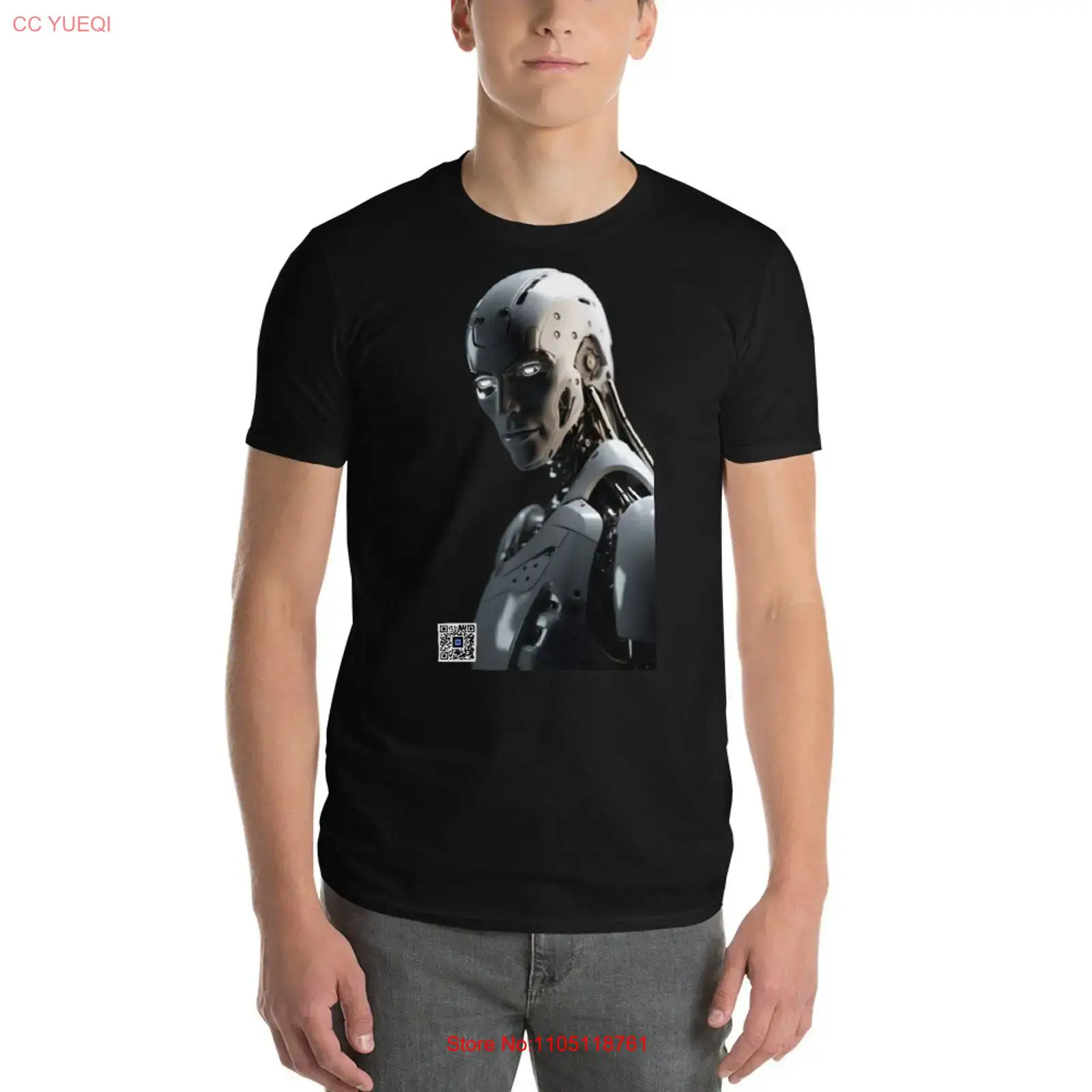 Robot T Shirt smartphone camer - 3D Printing Qr Code review and price