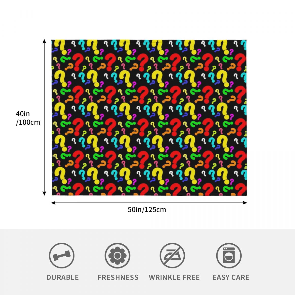 Colorful Question Mark Pattern - 3D Printing Questions review and price