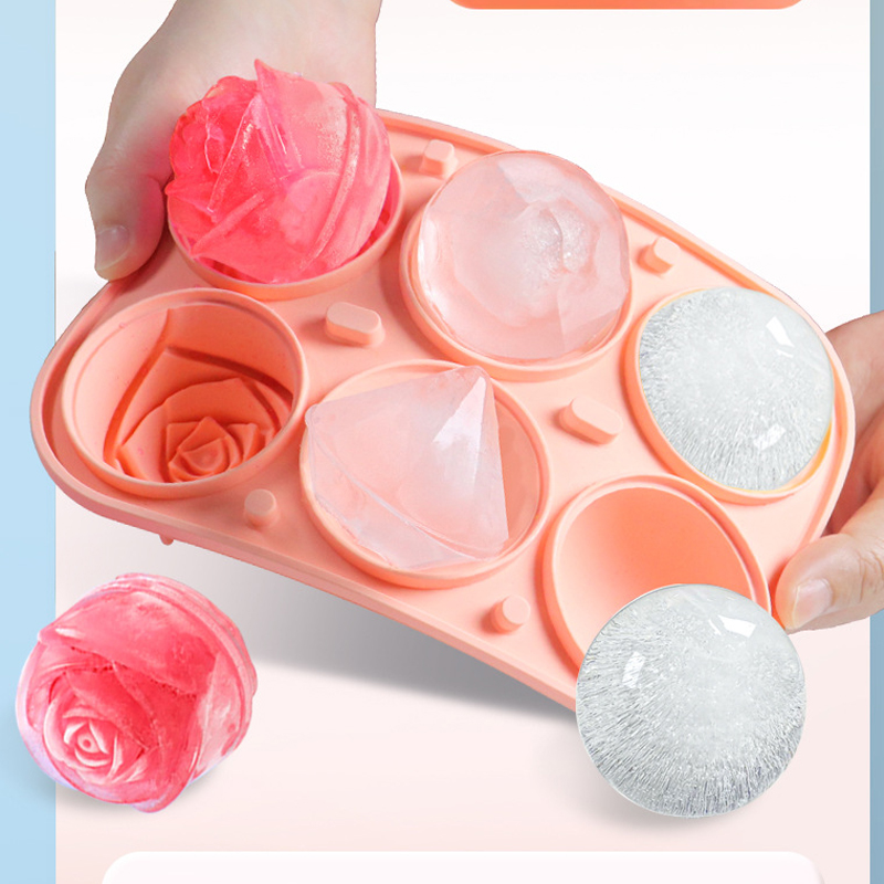 3D Rose Diamond Round Ice Cube - 3D Printing With Silicone review and price