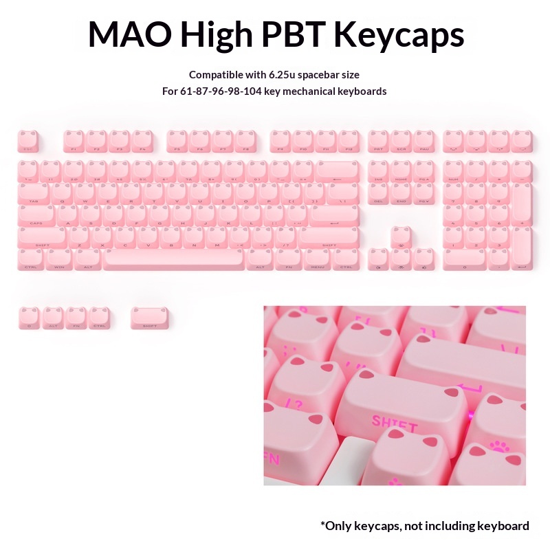 113 Key MAO Cute Cat Ear Trans - 3D Printing Keyboard review and price