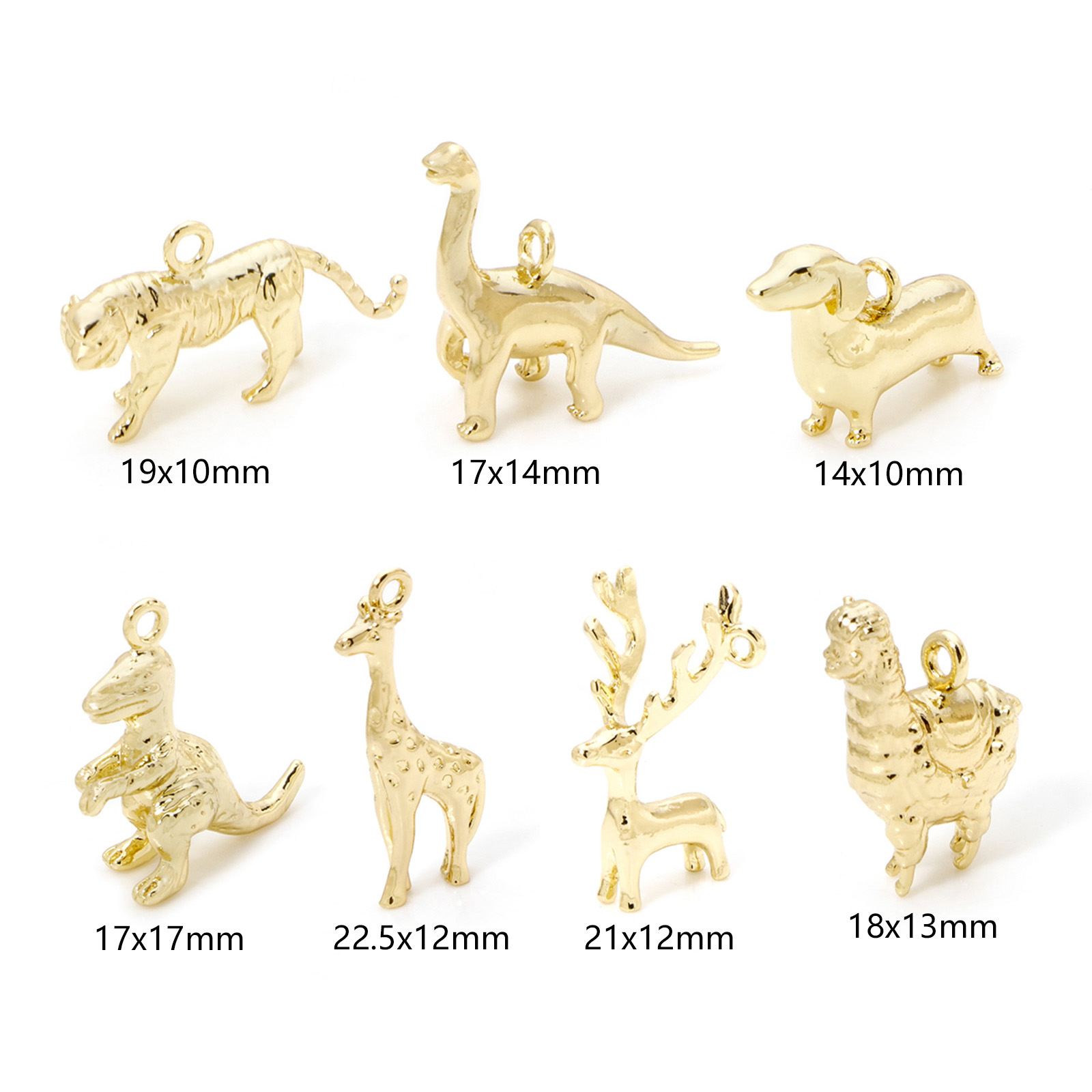 2pcs Animal Brass Charms 18k G - 3D Printing Jewellery review and price