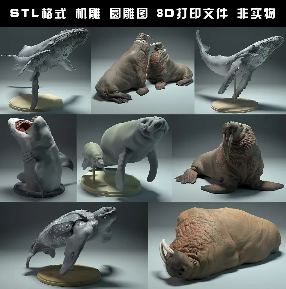 animals, polar bear, takin, wo - 3D Printing File review and price