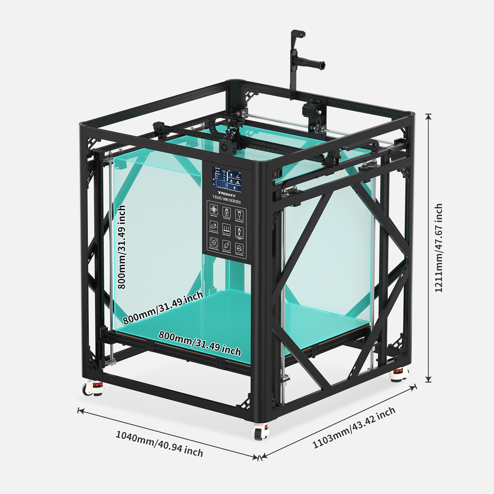 Tronxy VEHO-800-12 or PRO Larg - 3D Printing X Y Z Axis review and price