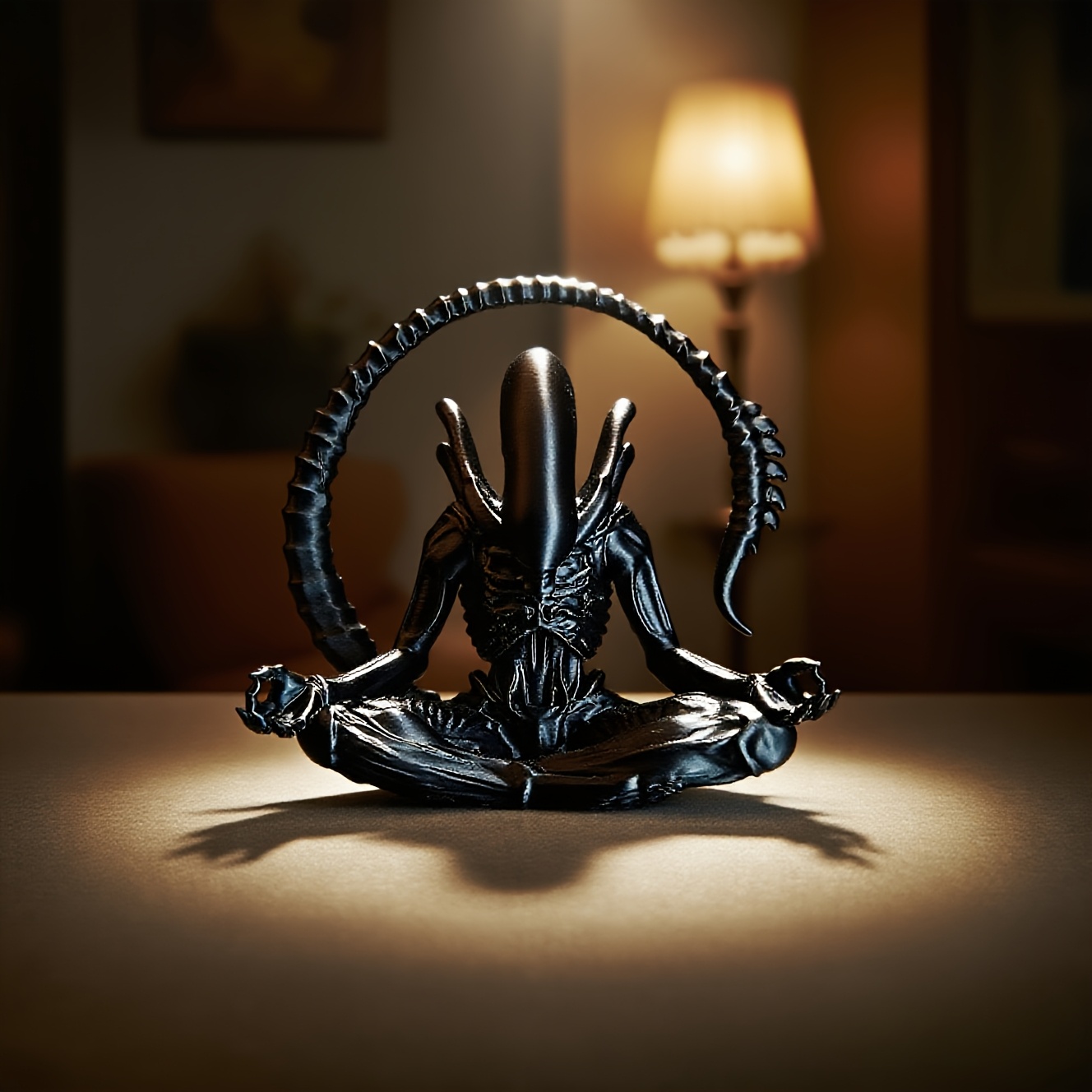 Meditating Alien Figurine 3D P - 3D Printing Household Items review and price