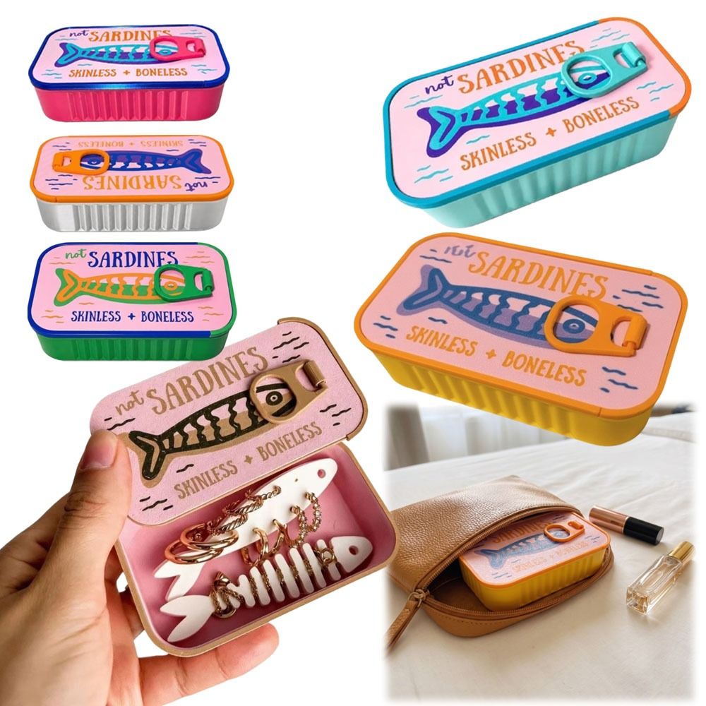3D Printed Sardine Tin Jewelry - 3D Printing Jewellery review and price