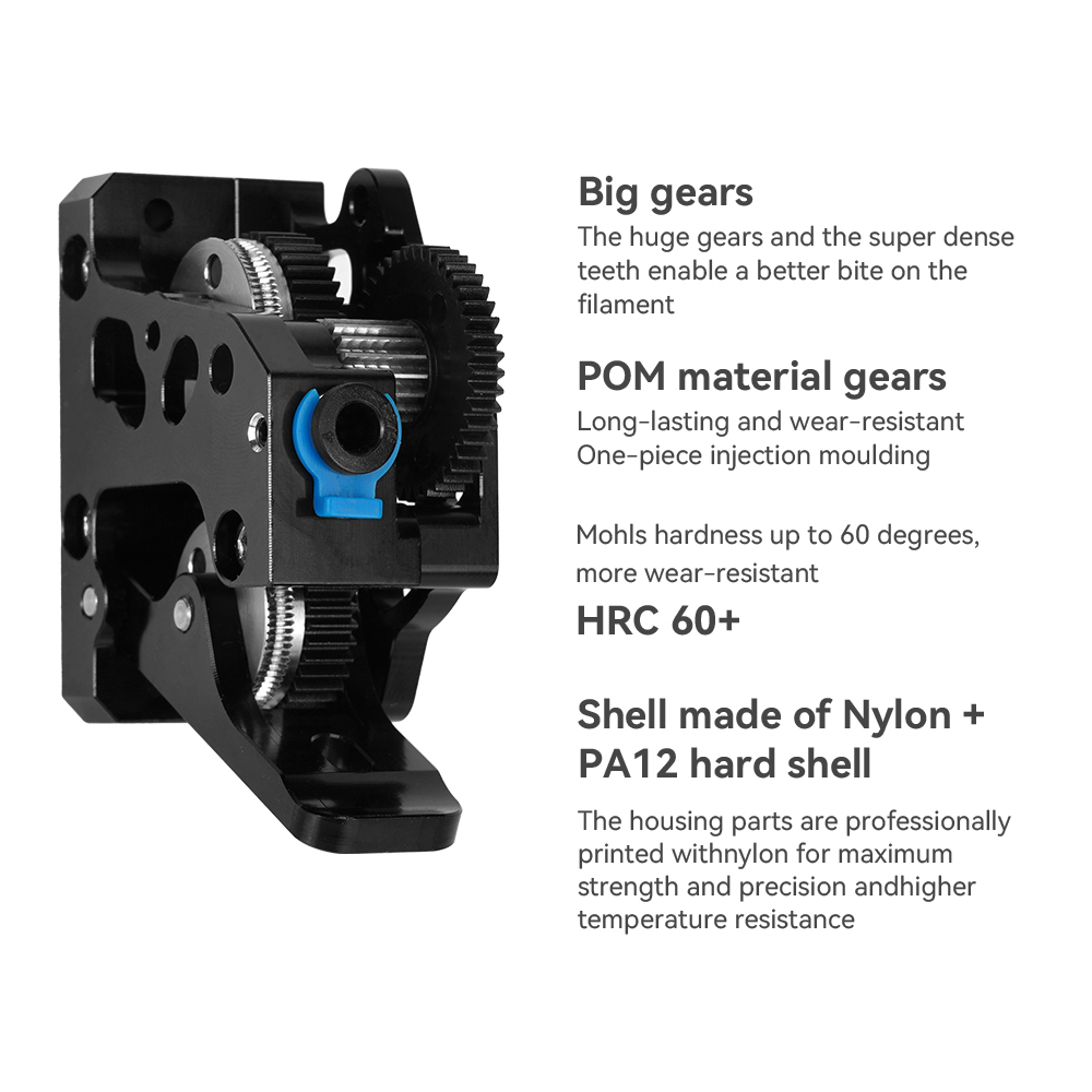 HGX LITE Extruder Dual Gear Ex - 3D Printing Gears review and price