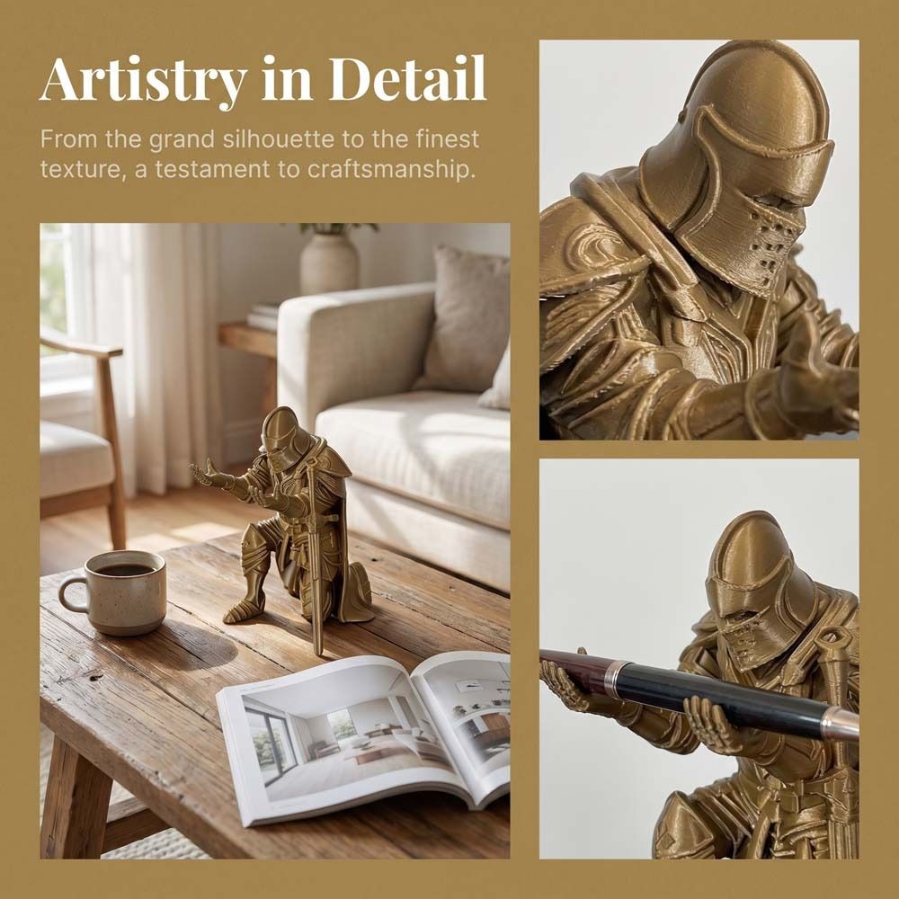 Funny Kneeling Knight Pen Hold - 3D Printing Pen review and price