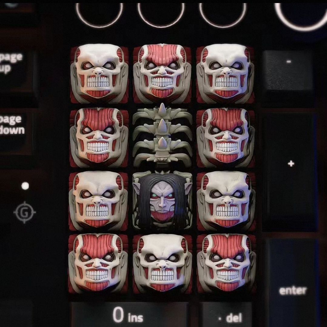 NEW Attack on Titan Co branded - 3D Printing Keyboard review and price
