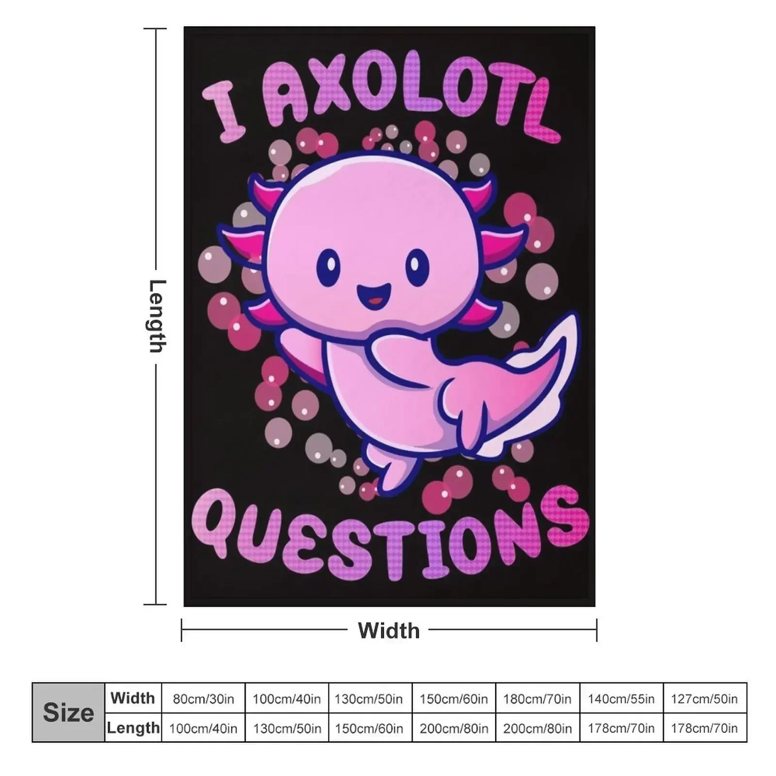 i axolotl questions Throw Blan - 3D Printing Questions review and price