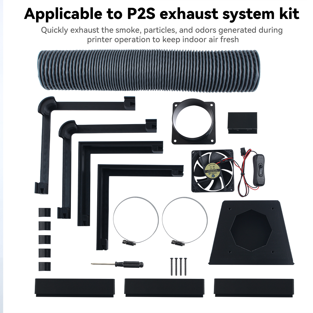 External Exhaust Fan Kit for B - 3D Printing Bambu review and price
